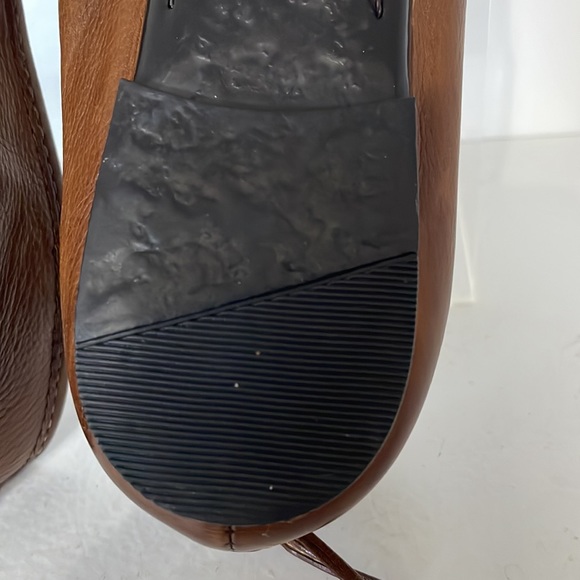 Frye Leather Ballet Flats Women’s Size 8 Medium Regina Cognac Brown Pointed Toe - Picture 6 of 11